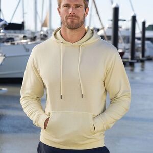 Westport Cream Pullover Hoodie with Ribbed Cuffs